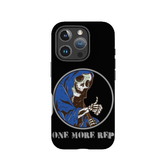 Grim Reaper Weightlifting Gym Workout Humor IPhone Cases