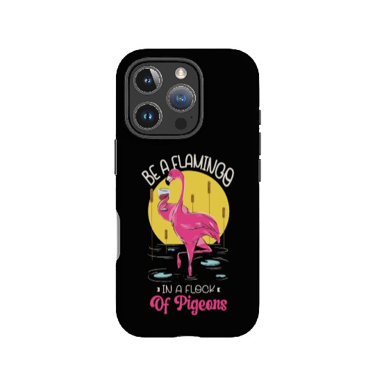 Be A Flamingo In A Flock Of Pigeons Wading Bird IPhone Cases