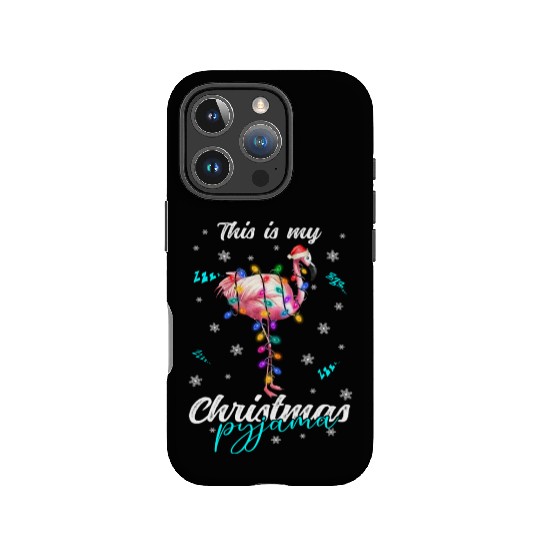 Winter Christmas Pyjama Flamingo IPhone Cases