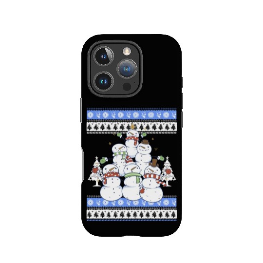 Snowman Christmas Tree IPhone Cases