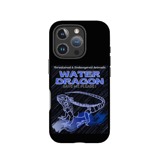 Save Threatened Water Dragon IPhone Cases