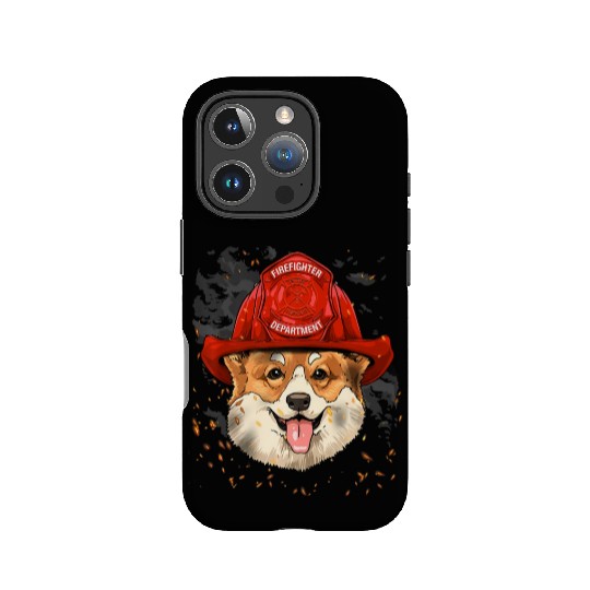 Corgi Firefighter Corgi Dog Lover IPhone Cases