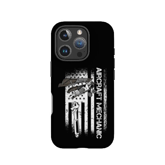Aircraft Mechanic Us Flag IPhone Cases