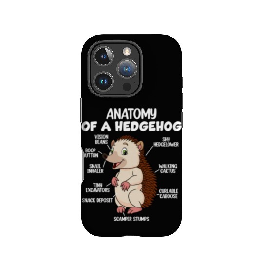 Anatomy Of A Hedgehog IPhone Cases