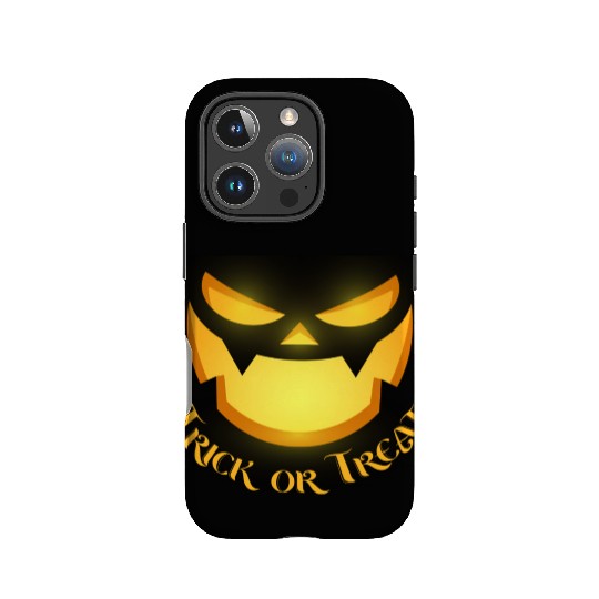 pumpkin horror face IPhone Cases
