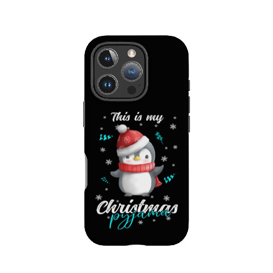 Winter Christmas Pyjama Penguin IPhone Cases