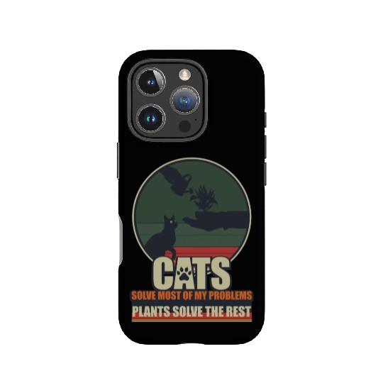 Cat and Plants Lover Funny Gardener IPhone Cases