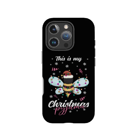 Winter Christmas Pyjama Bee IPhone Cases