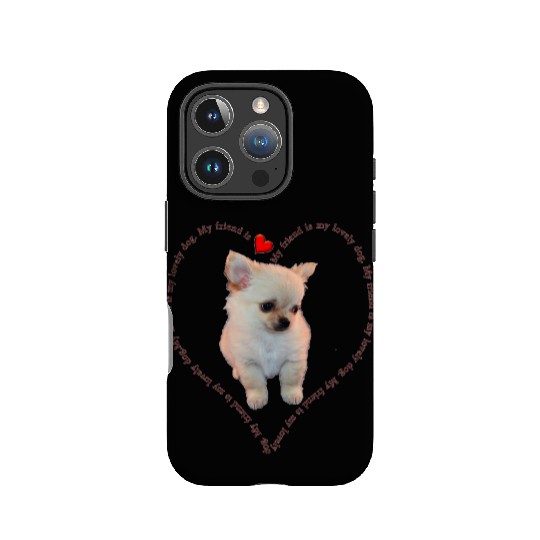 MY FRIEND IS MY LITTLE DOG IPhone Cases