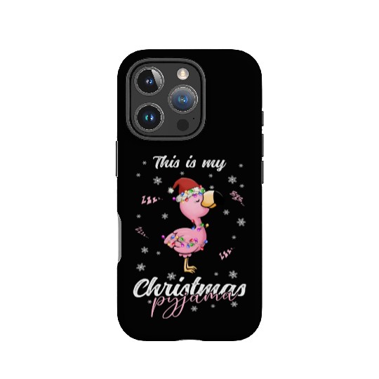 Winter Christmas Pyjama Flamingo IPhone Cases