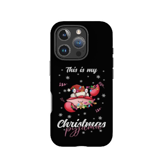 Winter Christmas Pyjama Crab IPhone Cases