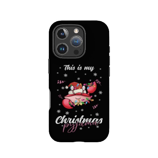 Winter Christmas Pyjama Crab IPhone Cases