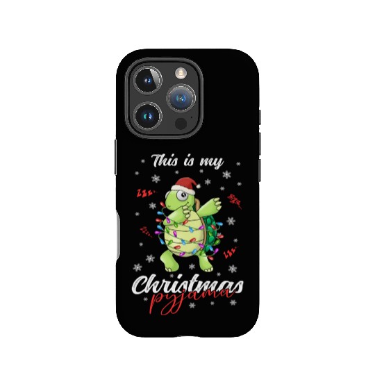 Winter Christmas Pyjama Turtle IPhone Cases