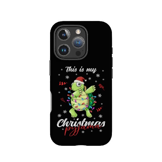 Winter Christmas Pyjama Turtle IPhone Cases