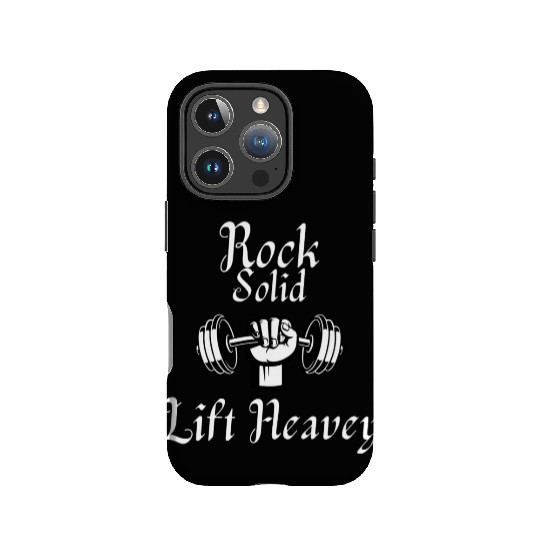 Rock Solid (Gym/weightLlifting) IPhone Cases