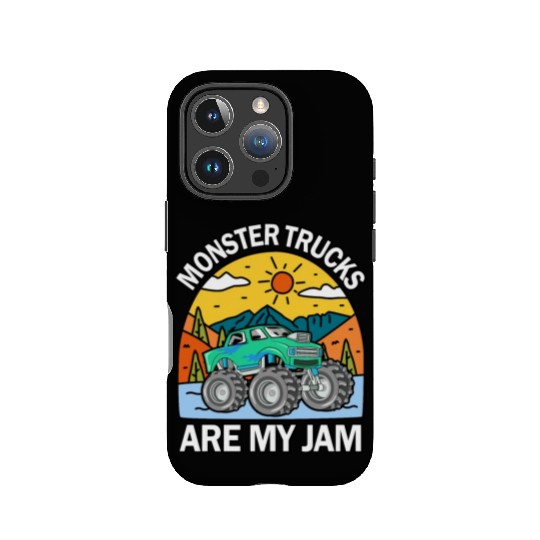 Monster Trucks Are My Jam Vintage Retro IPhone Cases