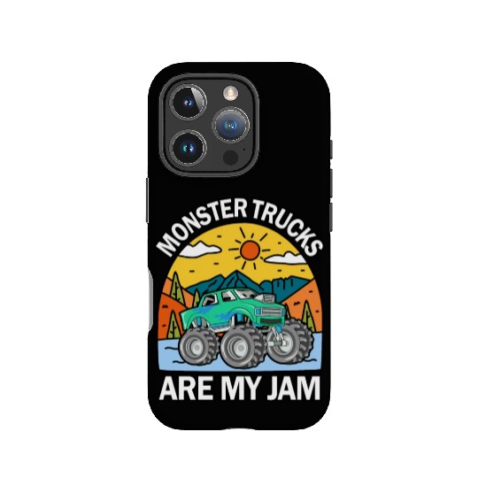 Monster Trucks Are My Jam Vintage Retro IPhone Cases