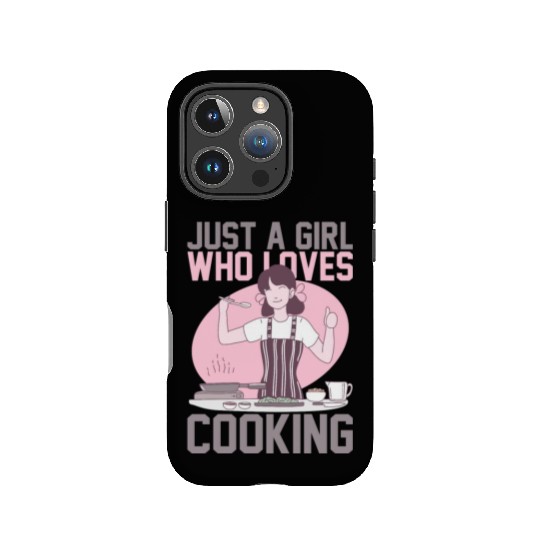 JUST A GIRL WHO LOVES COOKING IPhone Cases