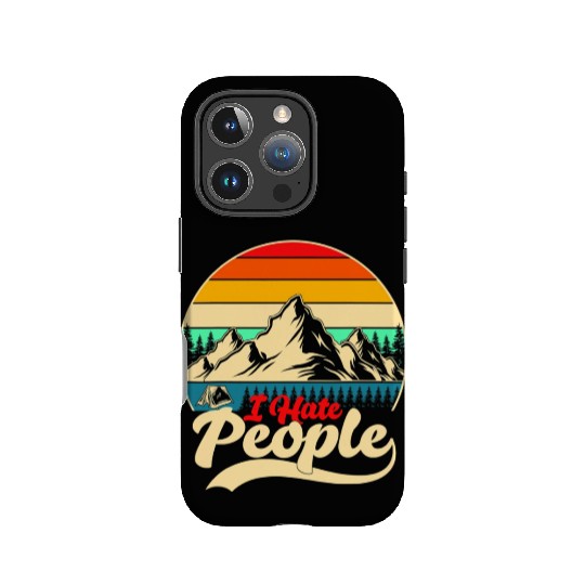 I Hate People Hiking Camping IPhone Cases