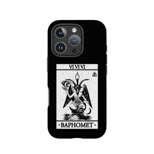 Baphomet Tarot Card Satanic Occult IPhone Cases
