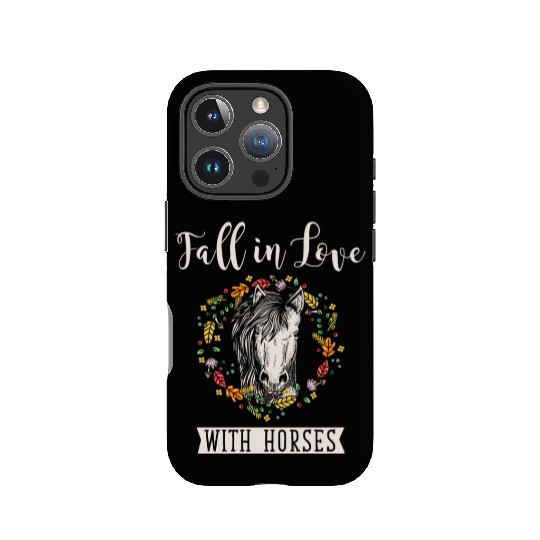 Women Fall Horse Lover Autumn Thanksgiving IPhone Cases