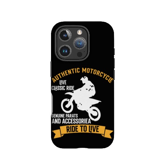 AUTHENTIC MOTORCYCLE RIDE TO LIVE IPhone Cases