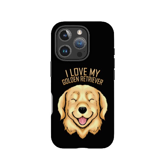 Dog Lover - I Love My Golden Retriever IPhone Cases