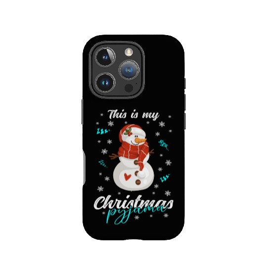 Winter Christmas Pyjama Snowman IPhone Cases
