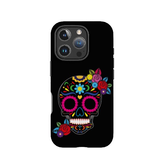 Day of The Dead Colorful Sugar Skull IPhone Cases
