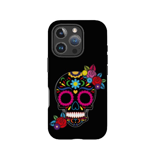 Day of The Dead Colorful Sugar Skull IPhone Cases