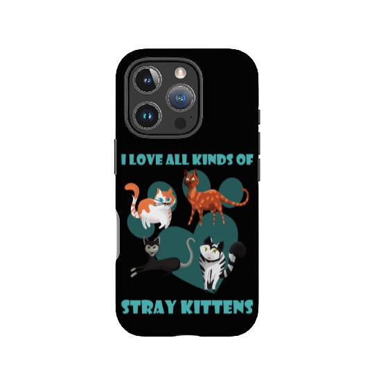 I love all kinds of stray cats stray kitten rescue IPhone Cases