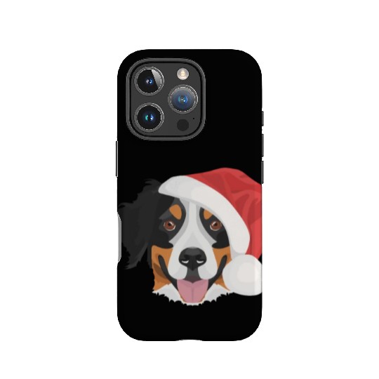 Bernese Mountain Dog Merry Christmas IPhone Cases