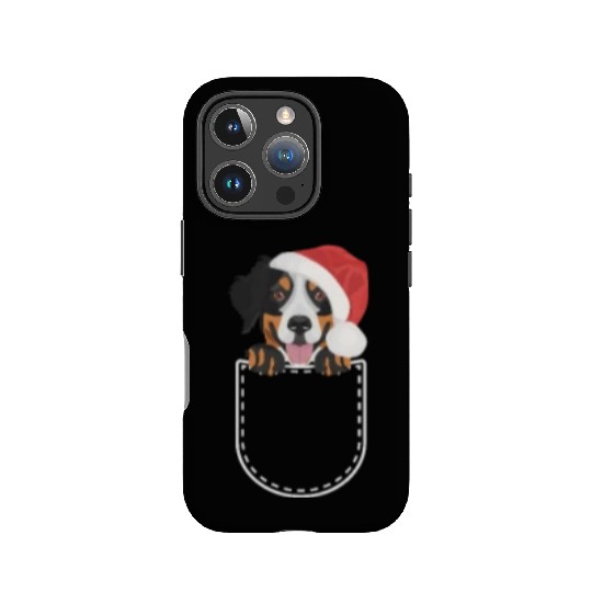 Bernese Mountain Dog Merry Christmas IPhone Cases