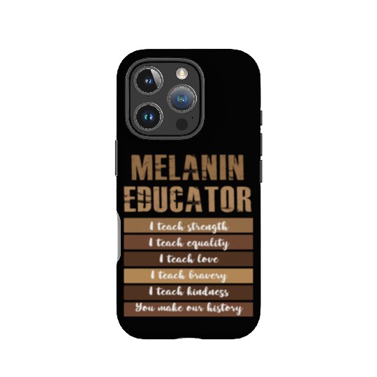 Dope Melanin Teacher Black Teachers Dope Black Edu IPhone Cases