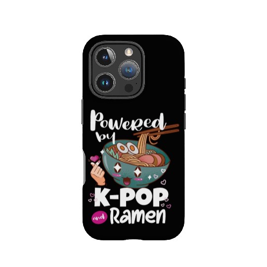 Powered By Kpop And Ramen IPhone Cases