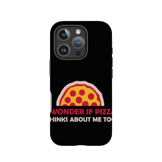 pizza thinks about me IPhone Cases