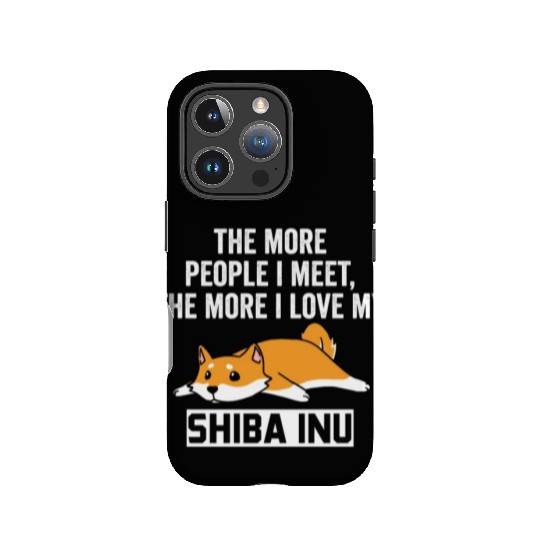 The More I Love My Shiba Inu IPhone Cases