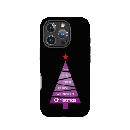 Minimalist Fandango Purple Christmas Pine IPhone Cases