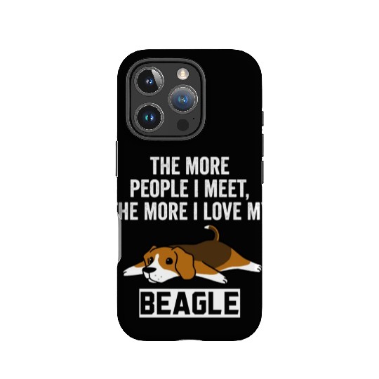 The More I Love My Beagle IPhone Cases