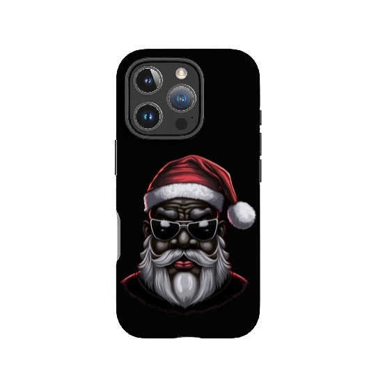 Black Santa, African American Santa Claus IPhone Cases