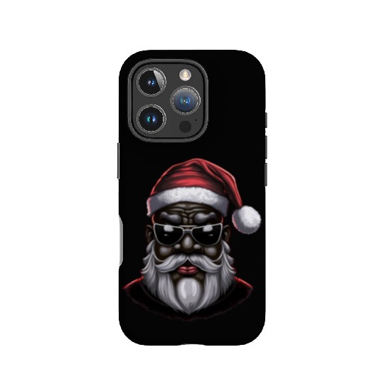 Black Santa, African American Santa Claus IPhone Cases