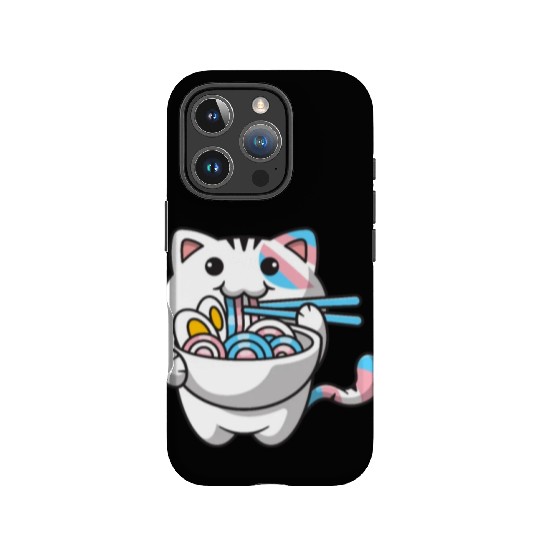 Transgender Pride Kawaii Cat Ramen Noodles Trans F IPhone Cases