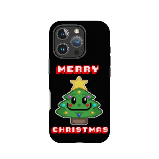 Merry Christmas I Xmas I 8 Bit Pixelated IPhone Cases