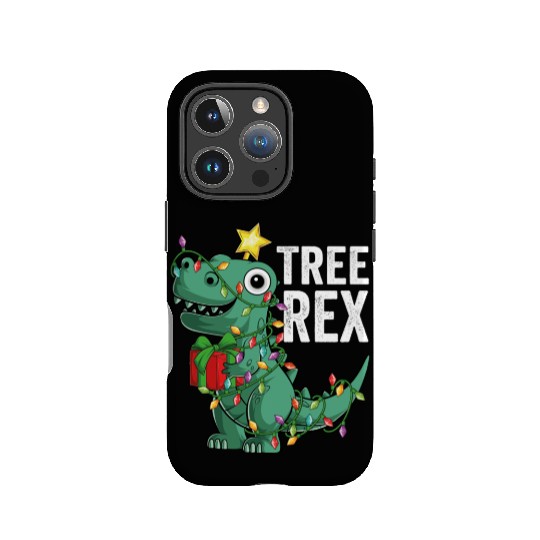 Kids Christmas Dinosaur Tree Rex Pajamas Toddler IPhone Cases