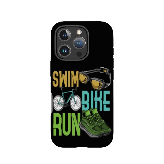 Children Triathlet Swim Bike Run Triathlon IPhone Cases