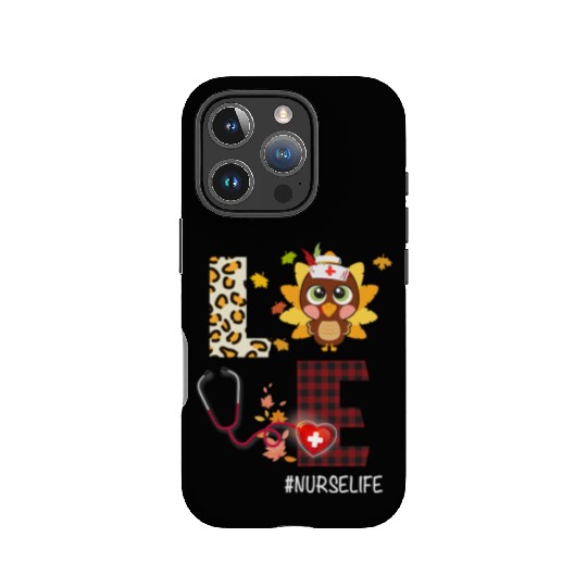 Love Turkey Stethoscope Nurse Life Thanksgiving IPhone Cases