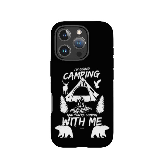 Camping nature animals wilderness mountains forest IPhone Cases