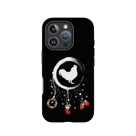 Winter dreamcatcher Christmas Rooster IPhone Cases