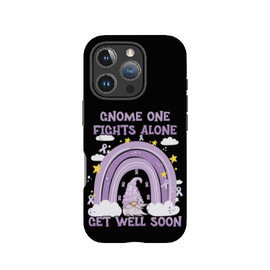 Gnome One Fights Alone Lavender | Fight The Cancer IPhone Cases