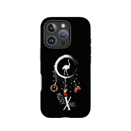 Winter dreamcatcher Christmas Flamingo IPhone Cases